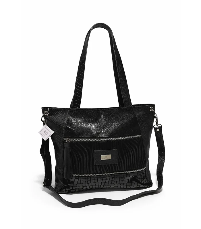 bolso-cartera-juliana-negro-brilloso-1.webp Bolso Cartera Juliana - Negro Brilloso - Image 1